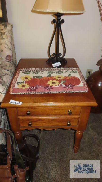 Two end tables with drawer by Lane Furniture