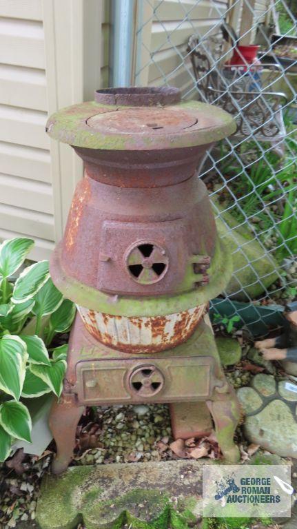Antique potbelly stove