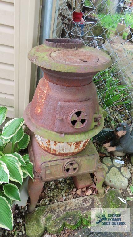 Antique potbelly stove