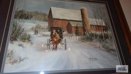 Three horse and buggy prints by Al Koenig
