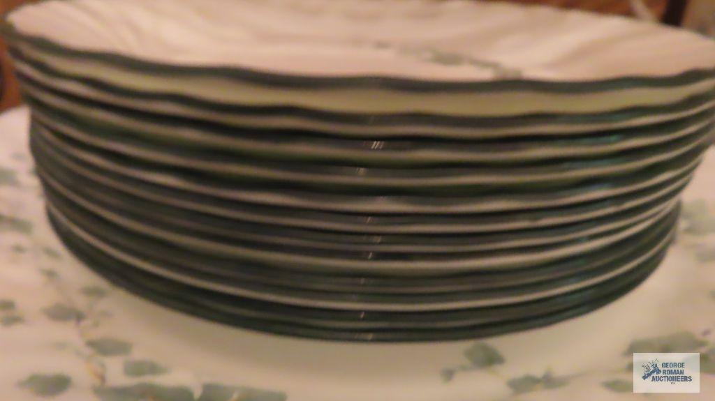 Corelle ivy printed dinnerware service for 8 plus