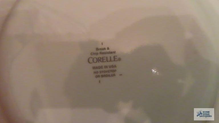 Corelle ivy printed dinnerware service for 8 plus