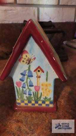 Home sweet home by Royal Doulton butterfly garden birdhouse