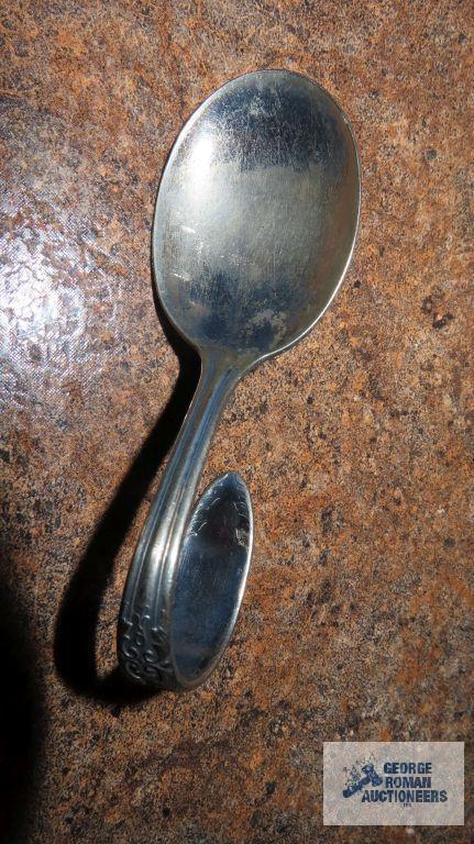 Boy Scout cup and children's silverware and spoons