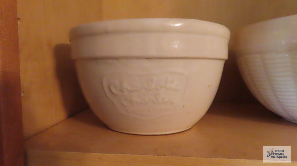 White pottery style bowls