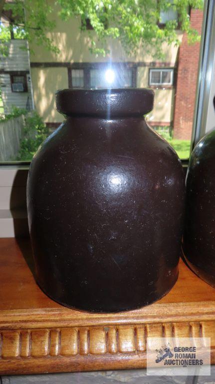 Two pottery style vases