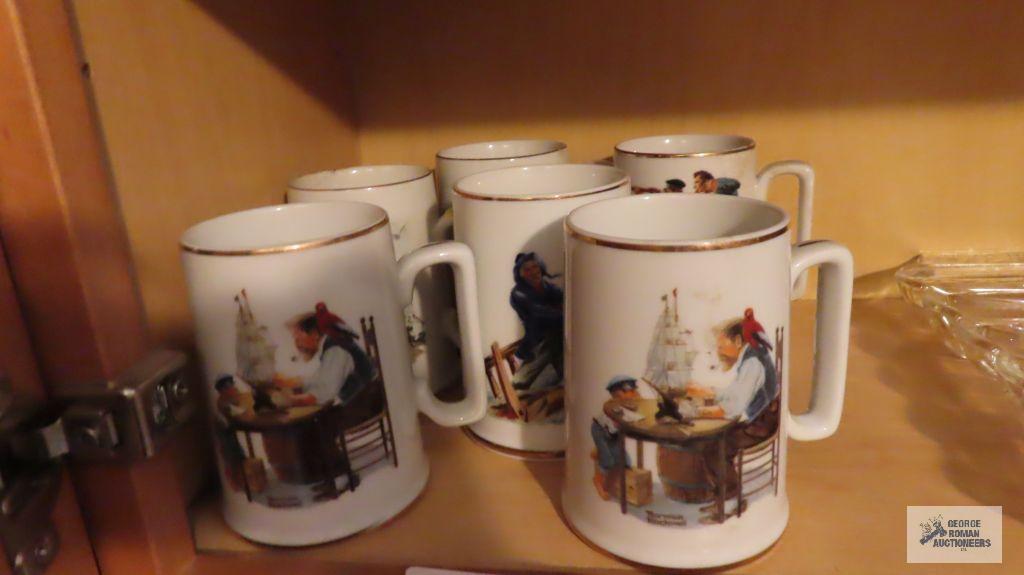 Norman Rockwell mugs