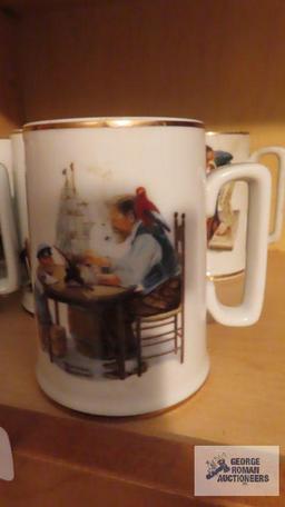 Norman Rockwell mugs