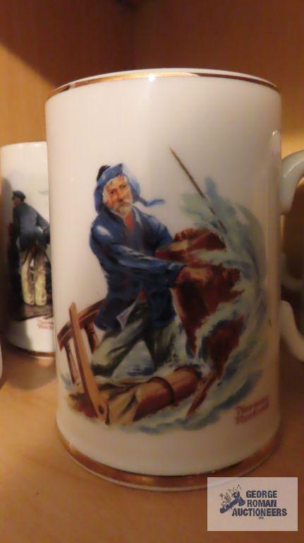 Norman Rockwell mugs