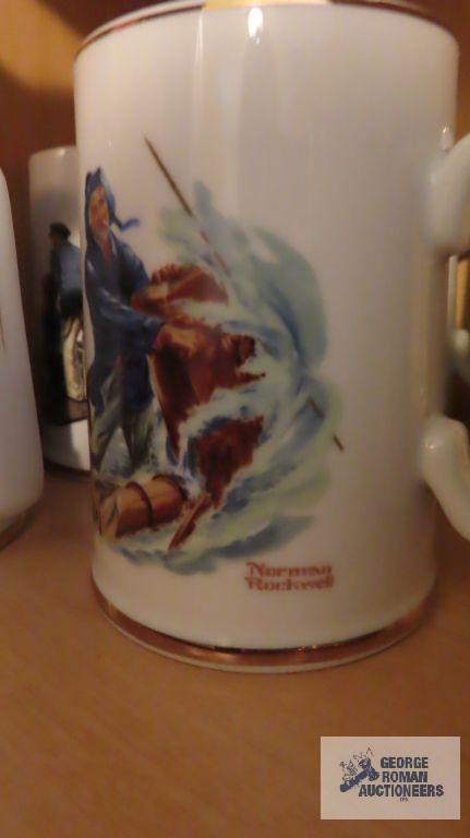 Norman Rockwell mugs