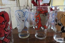 1973 Pepsi collector series character glasses and other