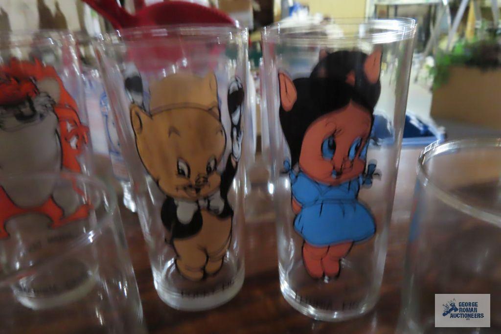 1973 Pepsi collector series character glasses and other