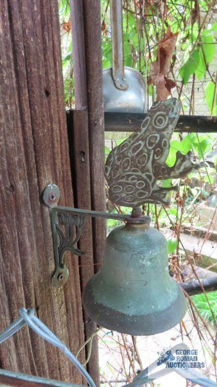 Lot of scoops, antique sand shovel toys, wooden birdhouse and antique tools