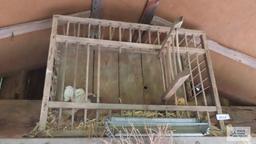 Antique wooden chicken crate