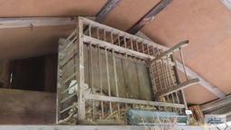 Antique wooden chicken crate