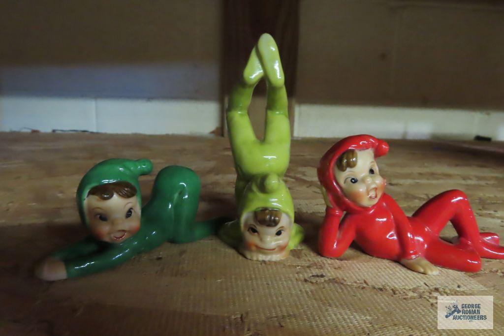 Vintage elf figurines made in Japan