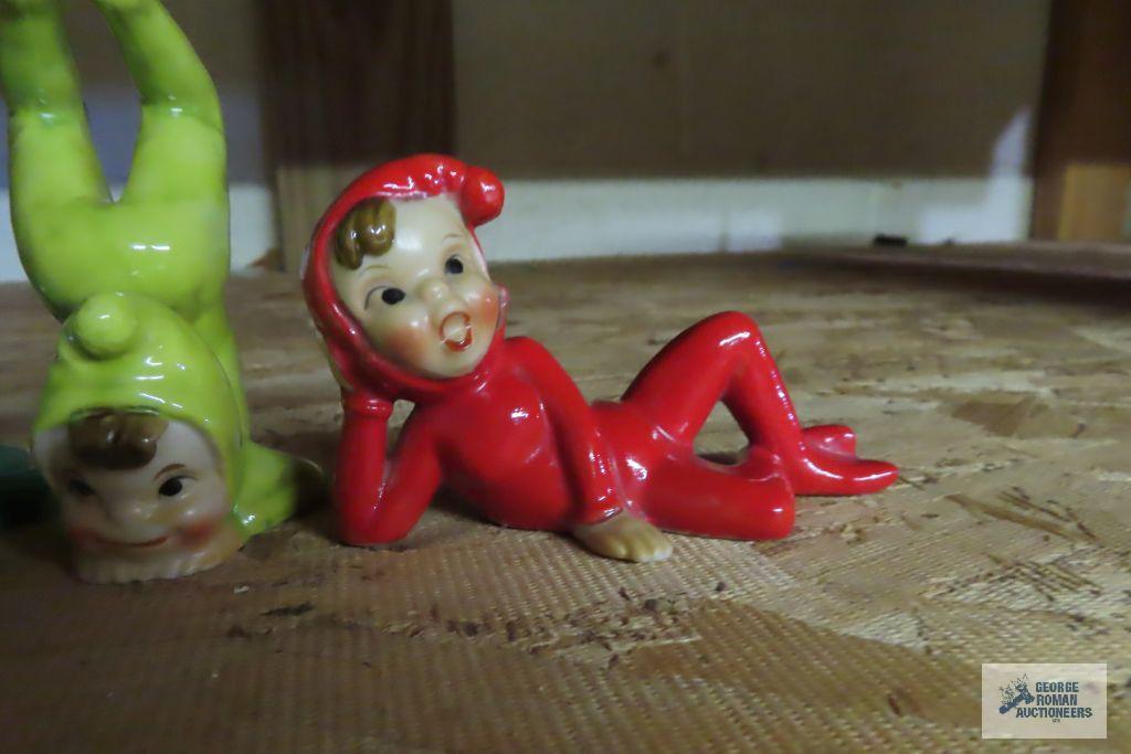 Vintage elf figurines made in Japan