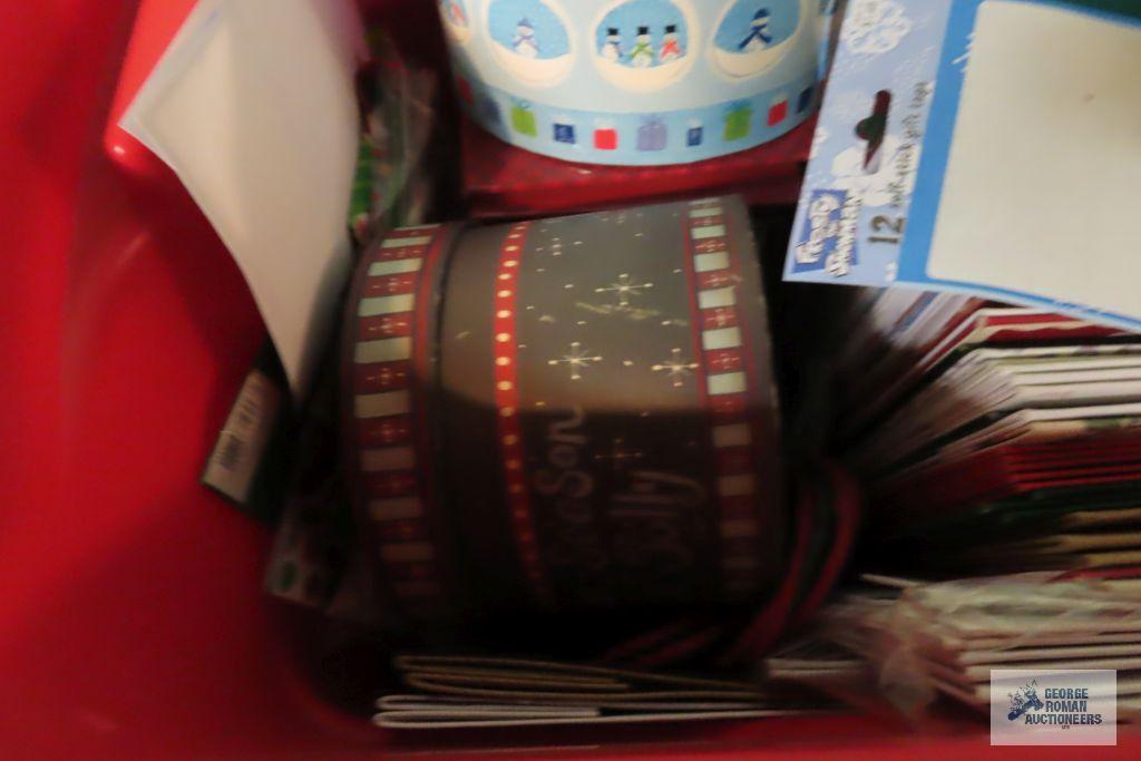 Christmas tins, boxes, and gift boxes