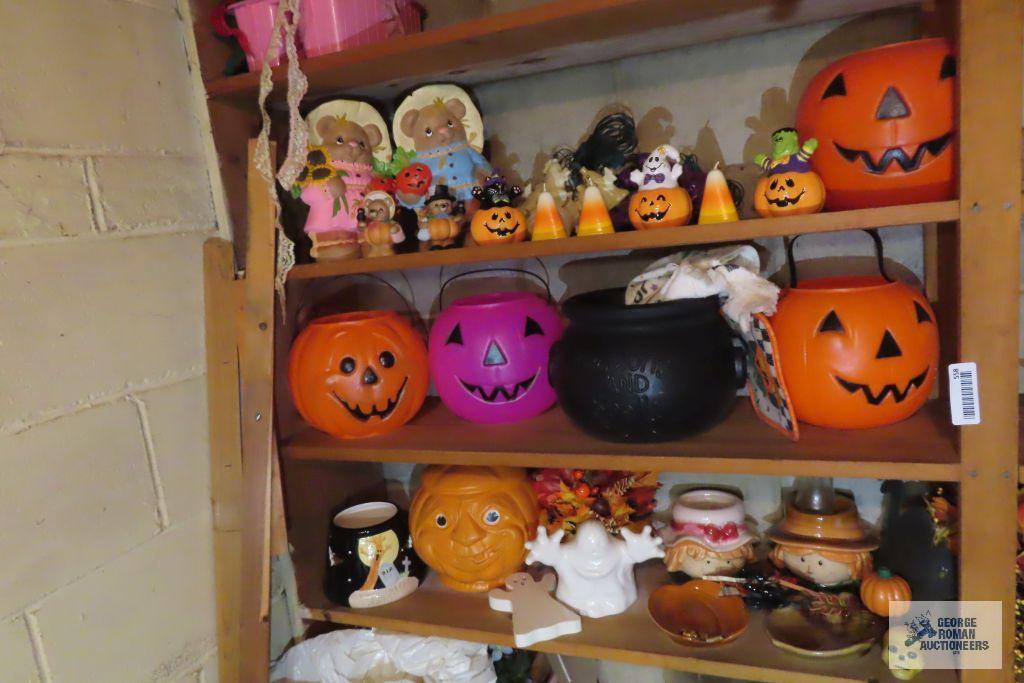 Halloween decorations and buckets