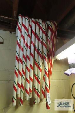Plastic candy canes