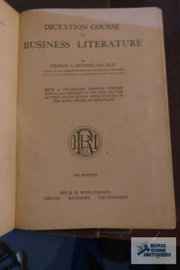 Business bookkeeping copyright 1892, the new rational typewriting book copyright 1926, typewriting