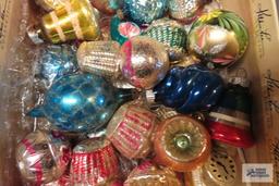 Small Vintage and other Christmas ornaments