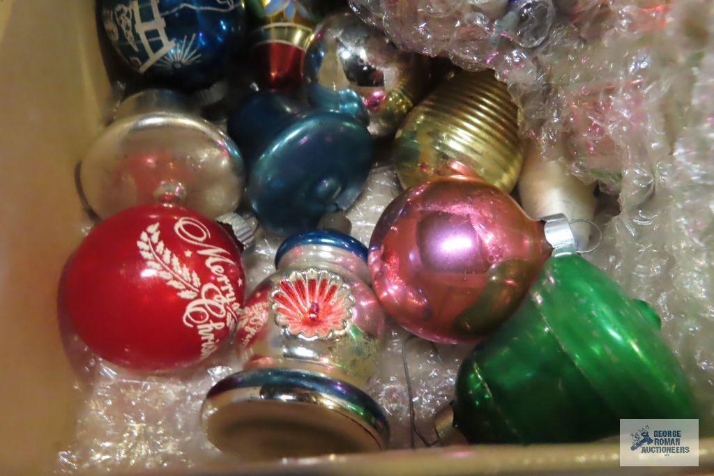 Small Vintage and other Christmas ornaments
