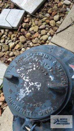 Antique patriotic milk can