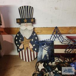 Lot of patriotic decorations