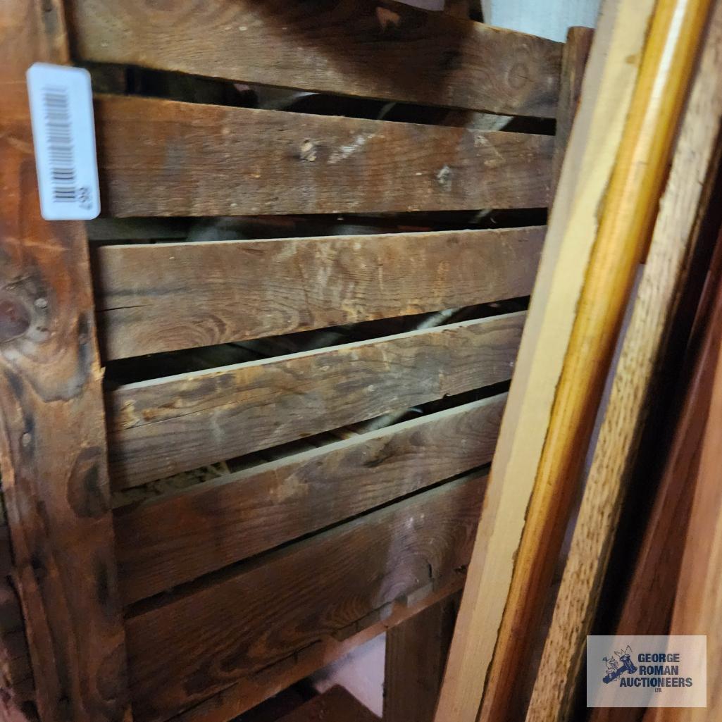 Lot of wooden antique crates