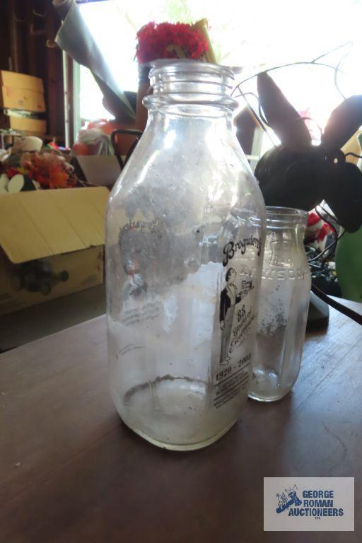 Broguiere's milk bottle and Lawson's milk bottle