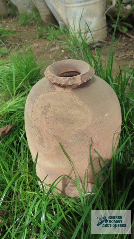 Antique jugs and two handle planter