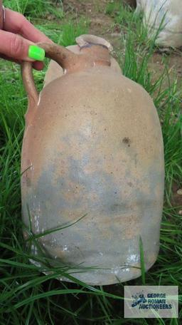 Antique jugs and two handle planter