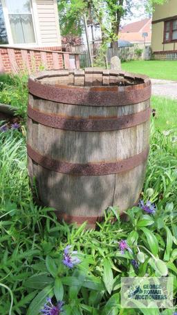 Antique whiskey barrel