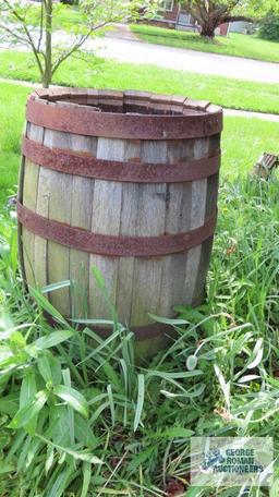 Antique whiskey barrel