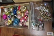 Small Vintage and other Christmas ornaments