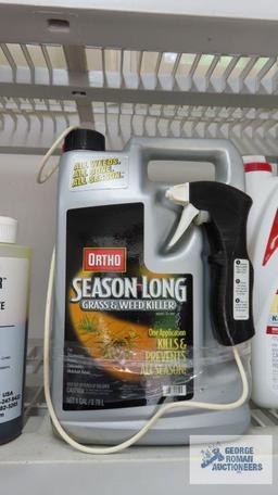 Home defense grass and weed killer. Odor glide, marking chalk and tracing dye