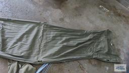Military hammock and folding stool