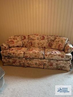 Cochran Furniture of North Carolina floral sofa