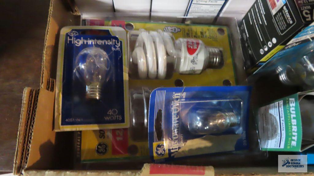 lot of variety of lightbulbs