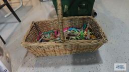 Basket of clothespins