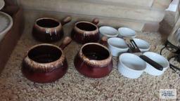 Souffle cups and McCoy soup bowls