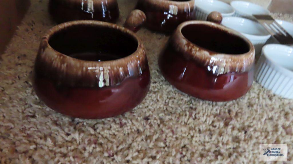 Souffle cups and McCoy soup bowls
