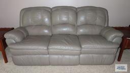 Faux...leather reclining ends sofa
