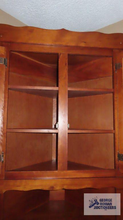 Wood corner cabinet
