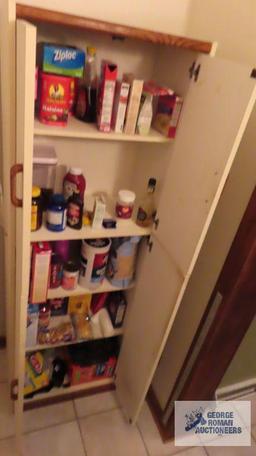 White cabinet, does NOT include contents