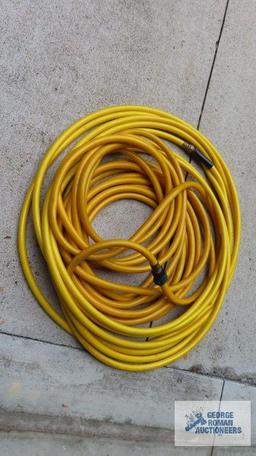 Yellow garden hose