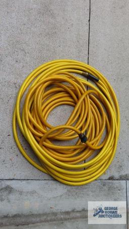 Yellow garden hose