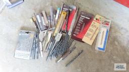 Assorted drill bits