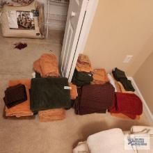 Lot of towels and hand towels, and washcloths
